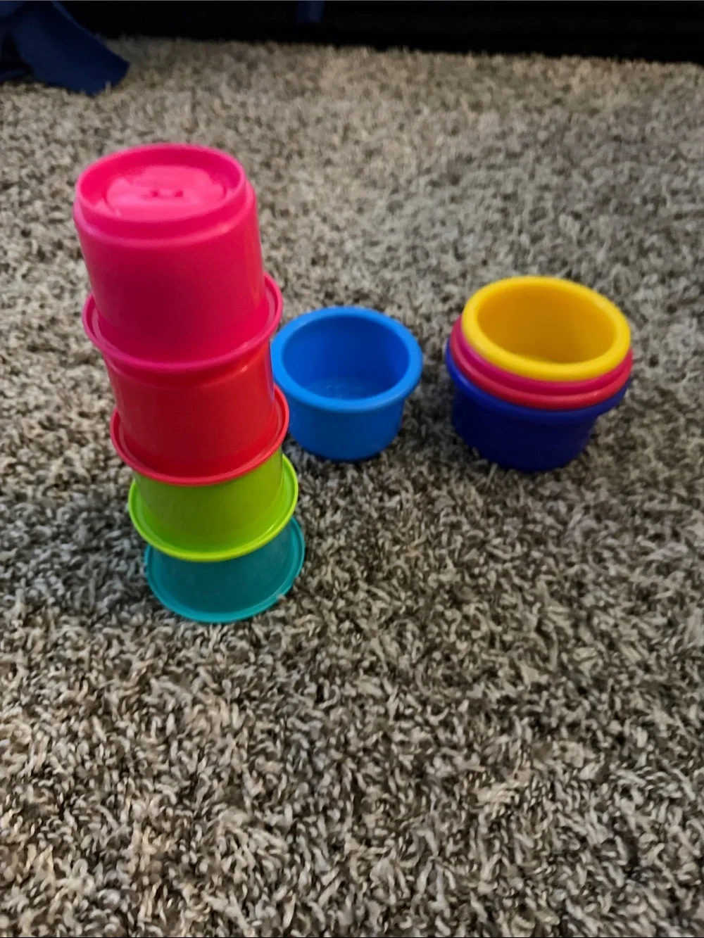 Stacking Nesting Cups Set - Colorful Kids Bath & Play Cups